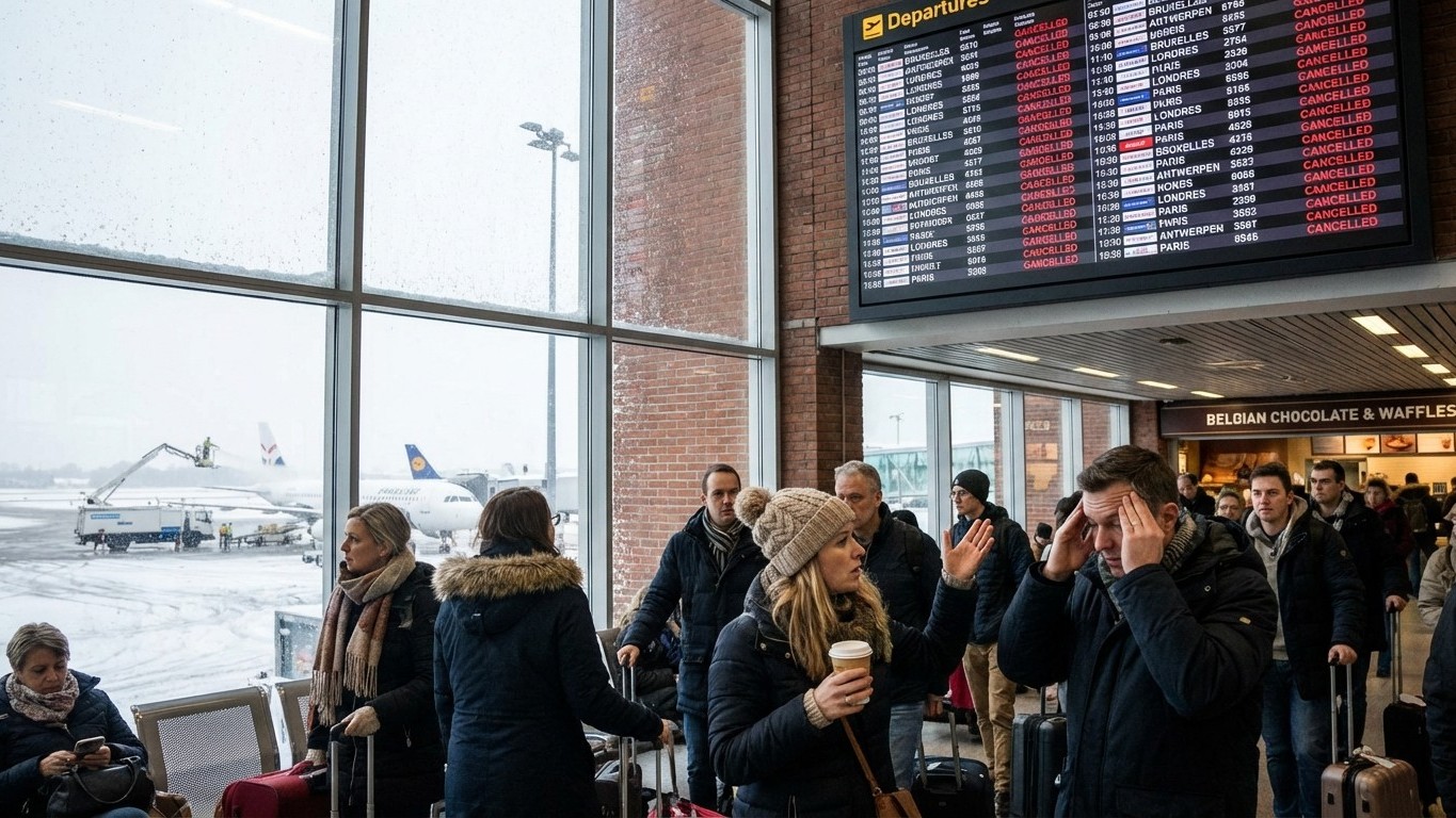 Annulations de vols cet hiver : les voyageurs belges sont-ils les plus touchés en Europe ?