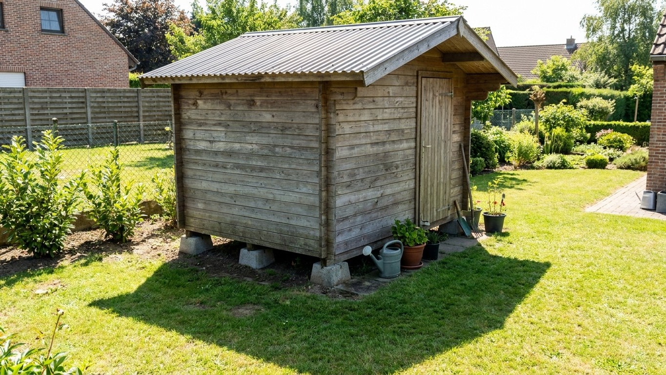 Je posais mon abri de jardin ce printemps sans fondation : la commune m'a rappelé une règle que personne ne vérifie