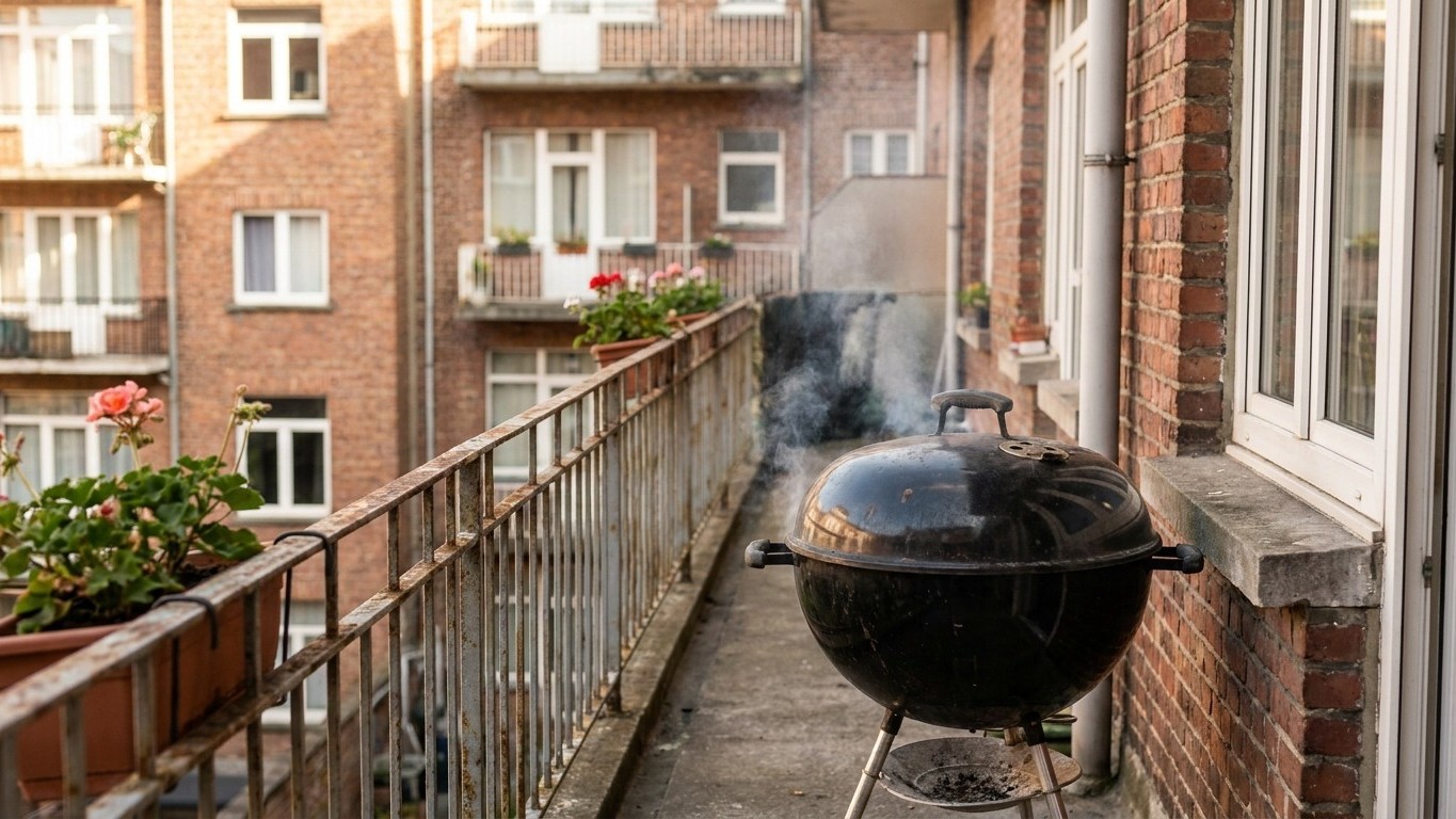 J'ai allumé mon barbecue sur le balcon en Belgique sans vérifier une seule ligne : la lettre du syndic est arrivée le lend...