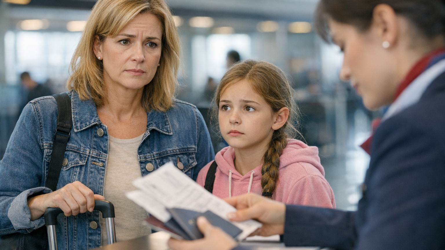 J'ai voulu embarquer pour l'Espagne seule avec ma fille : la compagnie nous a bloquées net et personne ne m'avait prévenue...