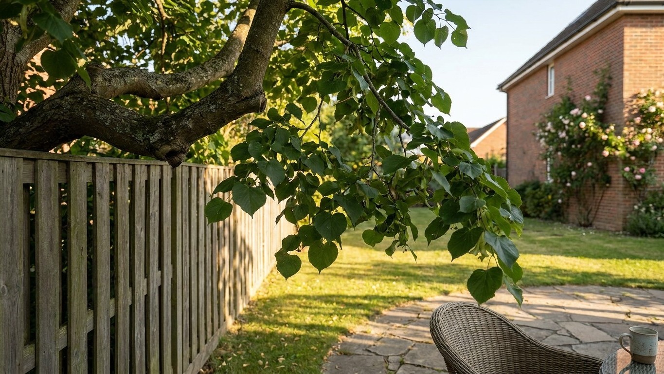 Mon voisin laisse dépasser les branches de son tilleul au-dessus de mon jardin depuis trente ans et ce n'est pas par négli...