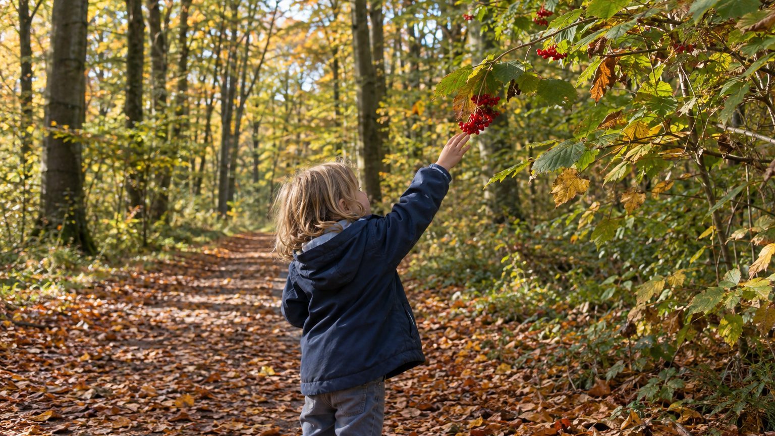 J'ai laissé mon fils ramasser les petites baies rouges en grappe au bord du chemin en forêt de Soignes : il n'en a goûté q...