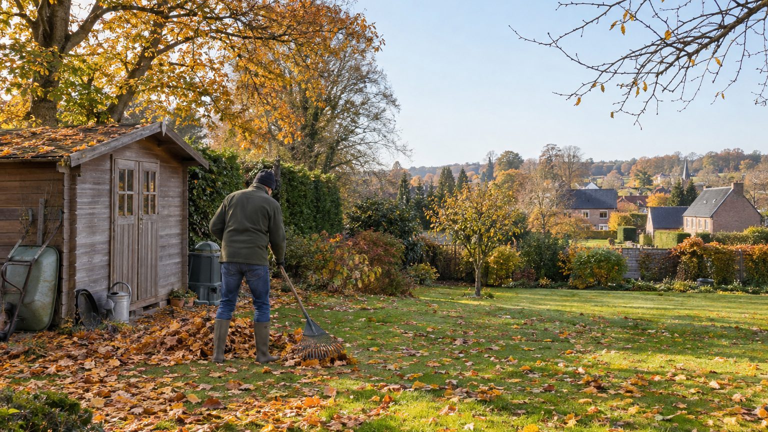 On s'obstine tous à faire un petit feu de feuilles mortes au fond du jardin dès les premiers jours d'automne : en Wallonie...