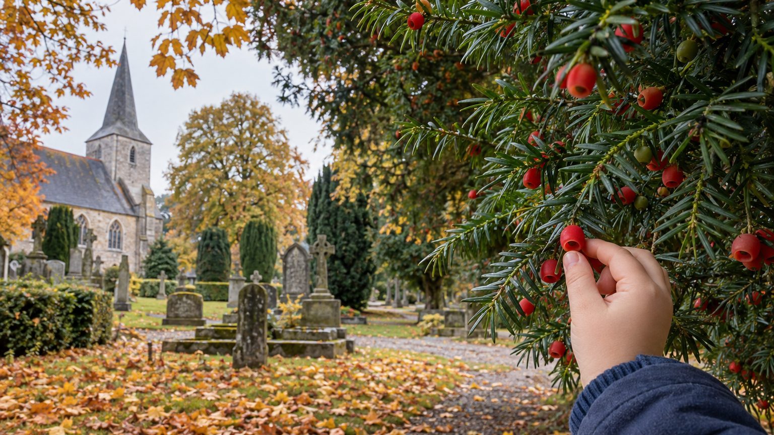 J'ai paniqué en voyant mon fils mâcher une petite boule rouge de l'if du cimetière le jour de la Toussaint : la pulpe sucr...